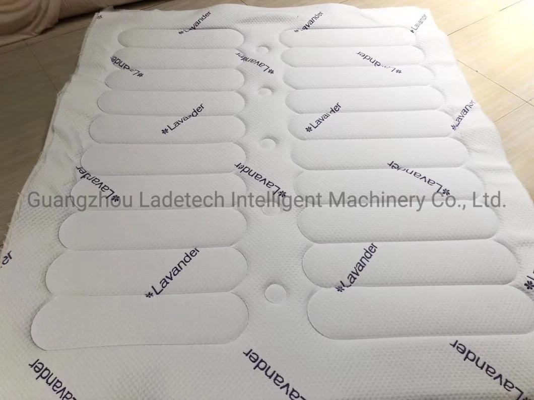 LDT-QTF03 Mattress Topper Single Needle Quilted Fabric[multineedle or single needle quilting pattern customized]