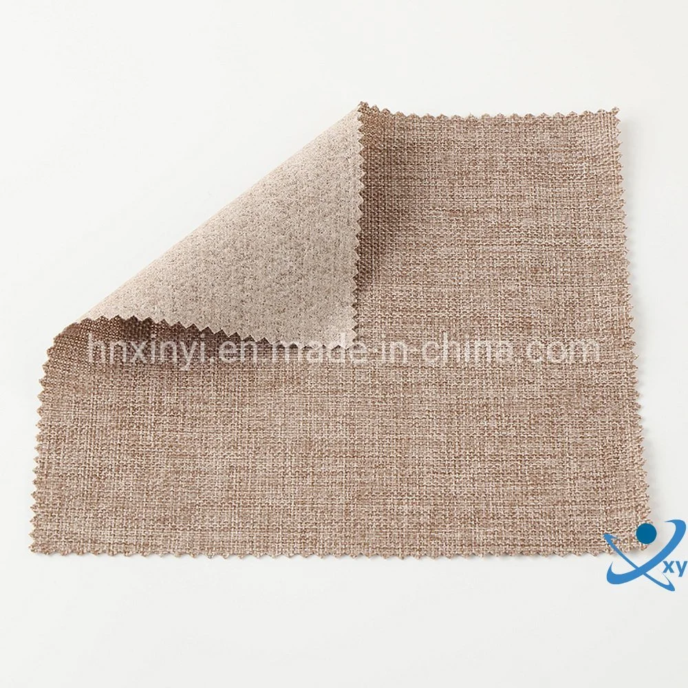 2020 China High Quality Polyester Plain Linen Upholstery Fabric for Sofa and Chair