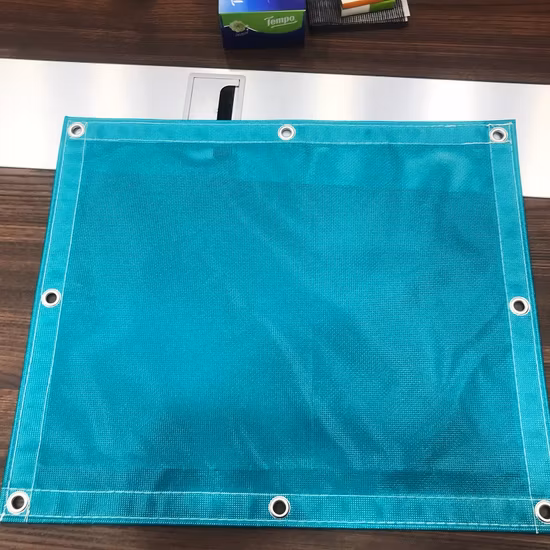 Tejido de malla de PVC para la construcción de edificios de las barreras de la valla de seguridad de las cortinas