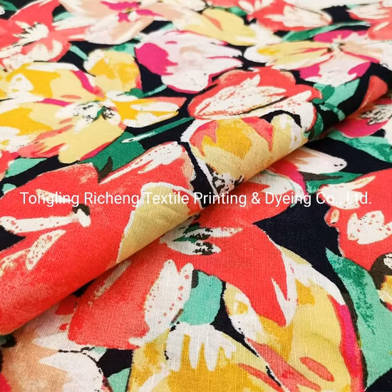Tela camisera de lino y algodón