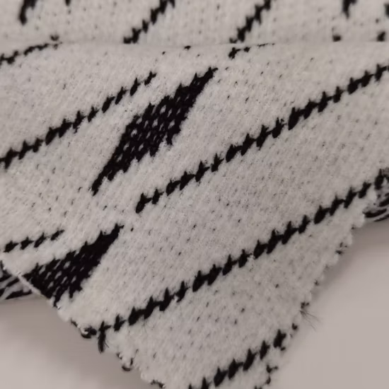 Tejido polar 100% poliéster Microfibra Chenille Jacquard Tapicería Napped Fabric Poliéster Chenille Aguja gruesa Jacquard Tejido de punto cepillado