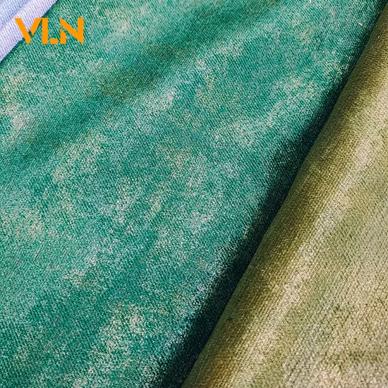 Fabricante de China 100% poliéster Jaguar teñido con papel bronceado colorido tapicería textil sofá tela