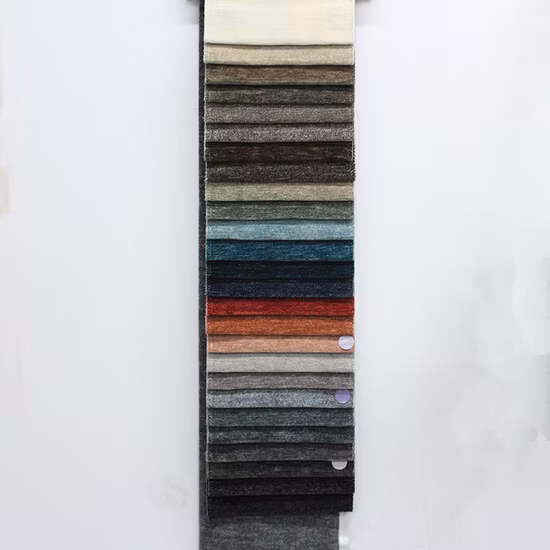 Tejido de sofá de poliéster Jacquard y chenilla para muebles y sillas textiles para el hogar
