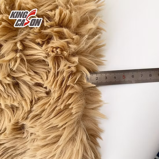 Kingcason Muestra Personalización 7mm Bronceado PV Tela Polar para Juguetes